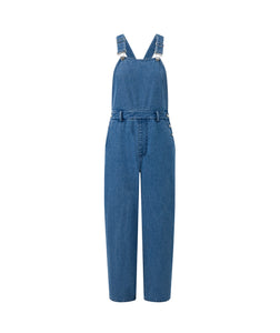 Scarlett Wide-Leg Denim Overalls