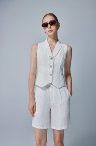 Vivienne Tailored Linen Vest Set