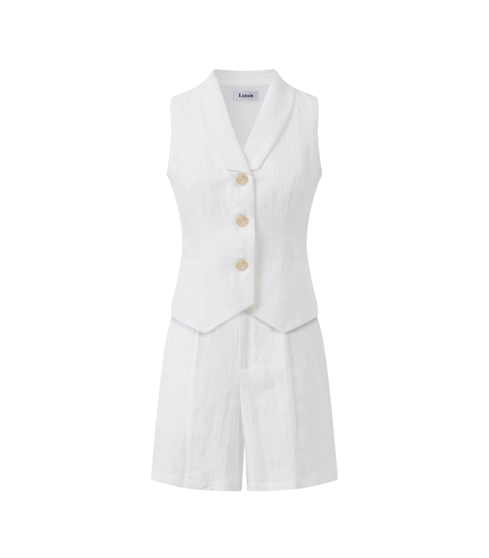 Vivienne Tailored Linen Vest Set