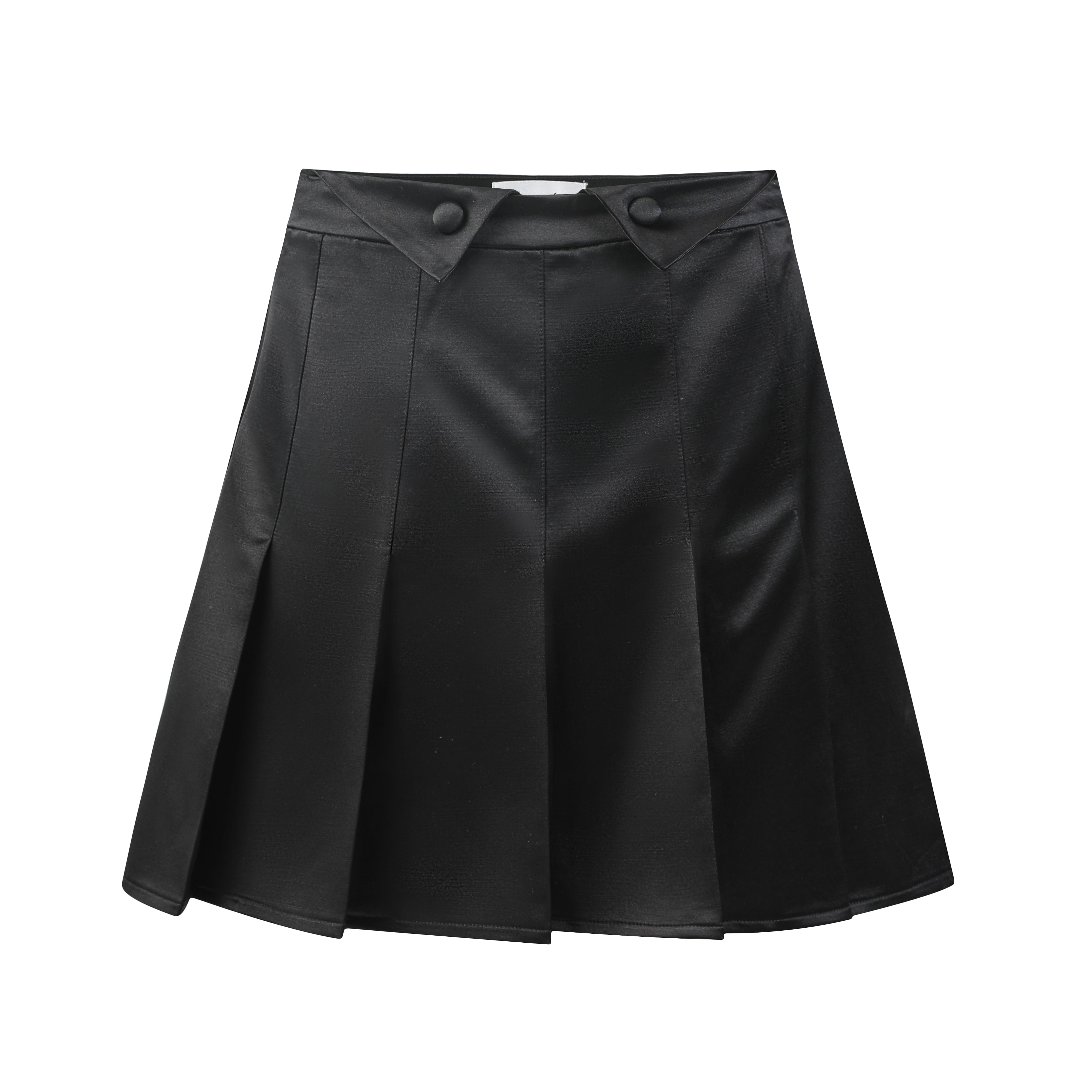 Pleated Black Skirt 